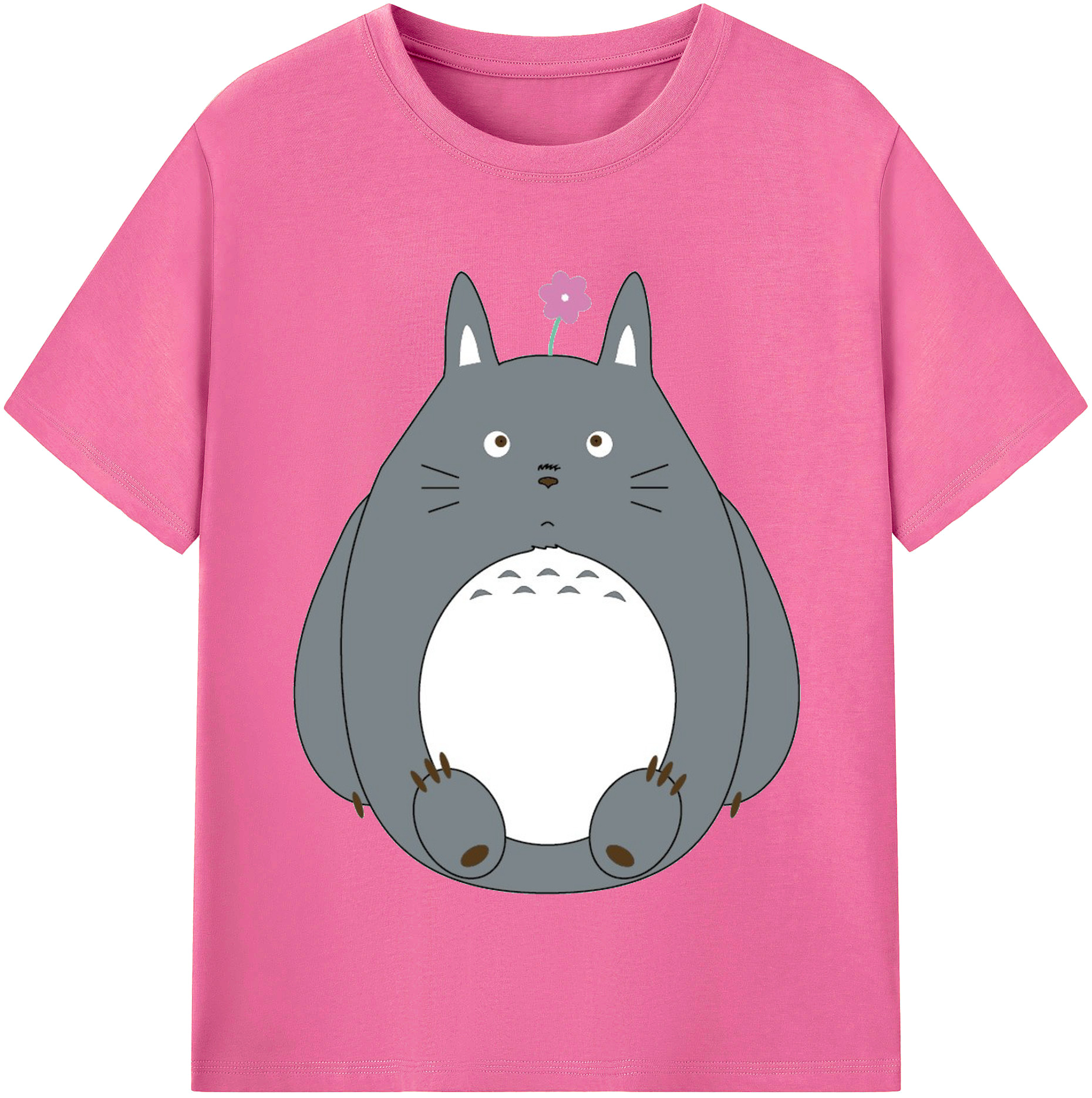（画像用） となりのトトロ 草壁メイ 草壁サツキ My Neighbor Totoro Satsuki Kusakabe Mei Kusakabe レディースカジュアルプリントTシャツ（綿100％）